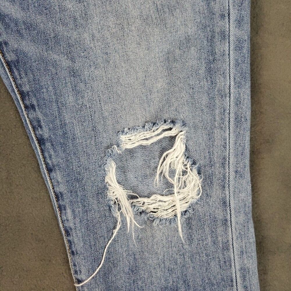 Risen Jeans Womens Small 26x25 Distressed Skinny Mid Rise Denim Los Angeles - Picture 13 of 16